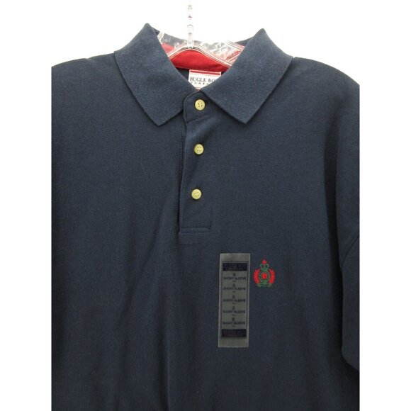 VINTAGE Bugle Boy Polo Shirt Small Golf Pullover Rugby Crest Logo NEW - Picture 2 of 11